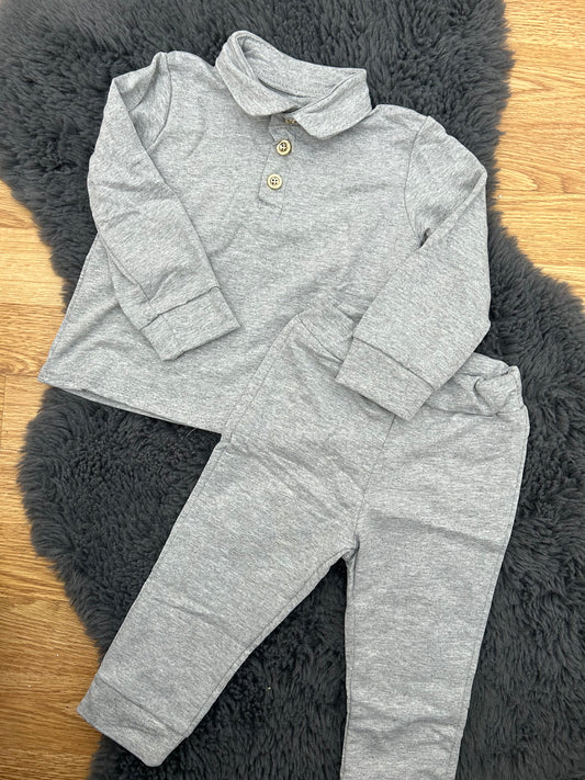 Grey top & trousers set