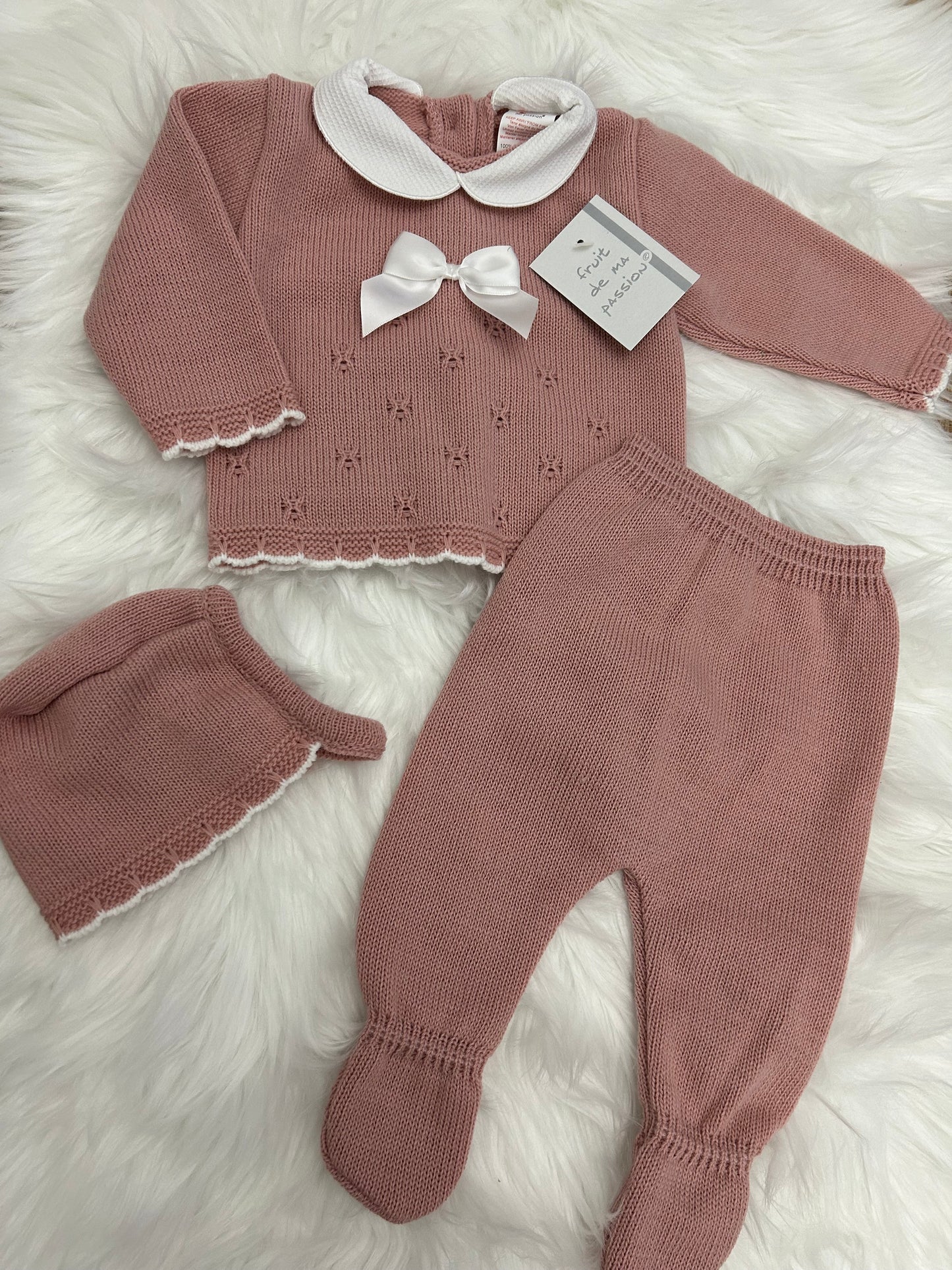 Dusty pink newborn set