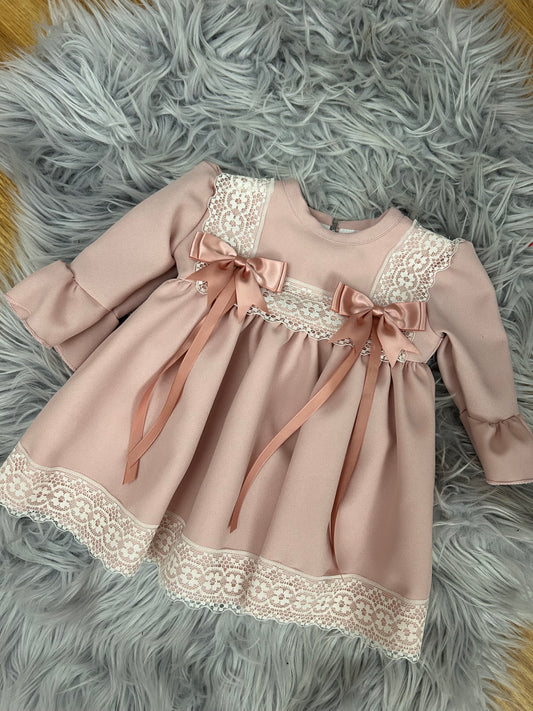 Pink bow dress