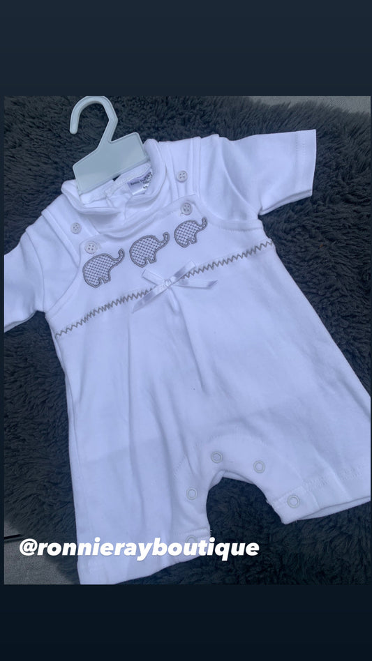 White elephant romper