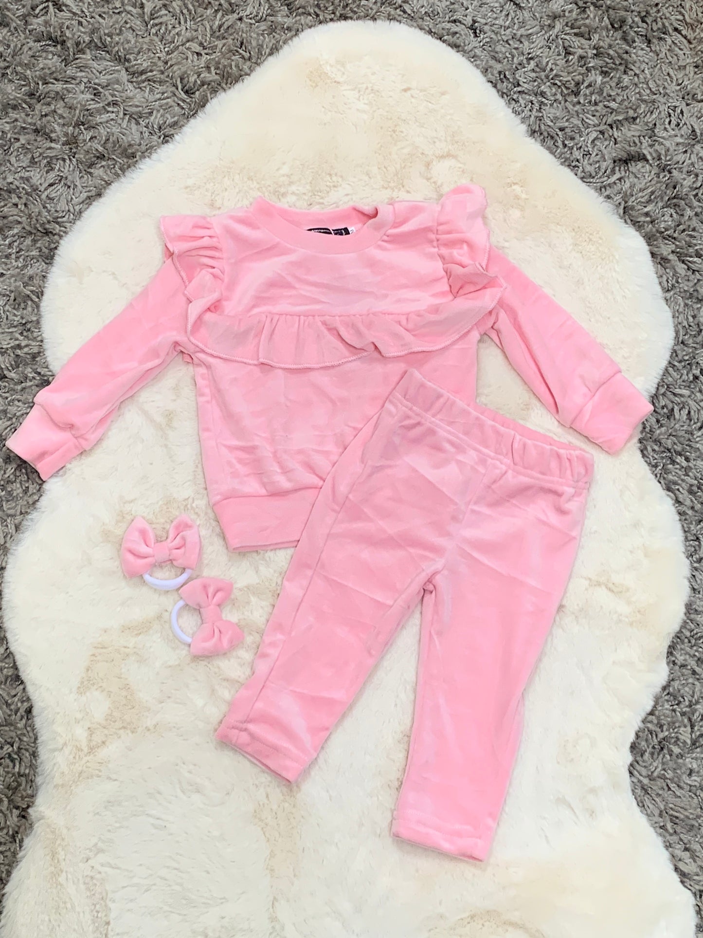 Pink frill tracksuit